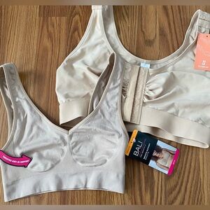 NWT Beige Bali Wireless Bras Bundle. Small 30-32”